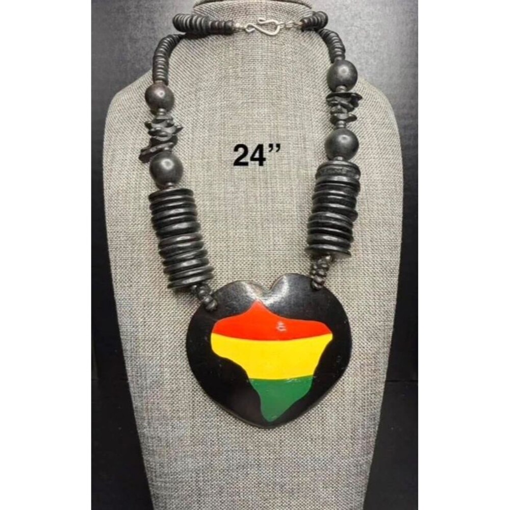 13. Afrocentric Statement Pendant Necklace